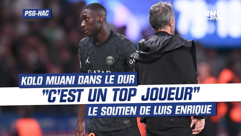 PSG-Lorient: “C’est un top joueur” Luis Enrique réconforte Kolo Muani