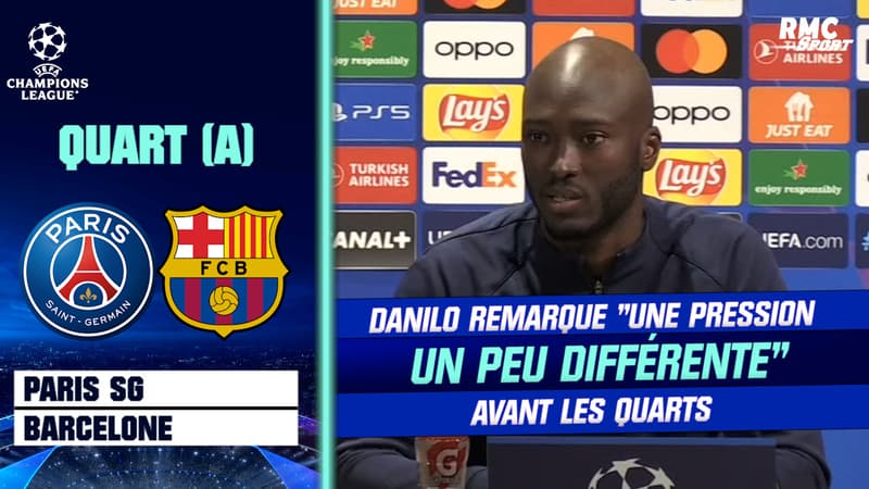 Paris SG – Barcelone : “Une pression différente” et “du calme”, remarque Danilo avant les quarts