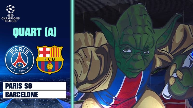 Paris SG – Barcelone : “que la force soit avec vous” le tifo du Parc en mode Star Wars