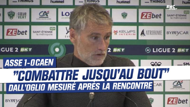 ASSE 1-0 CAEN : “Pour la montée il faut que les planètes soient bien alignées.” dall’oglio ne s’enflamme pas après la victoire du jour