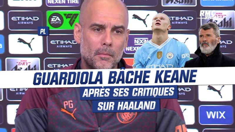 Premier League : Guardiola s’en prend à Keane après ses critiques sur Haaland