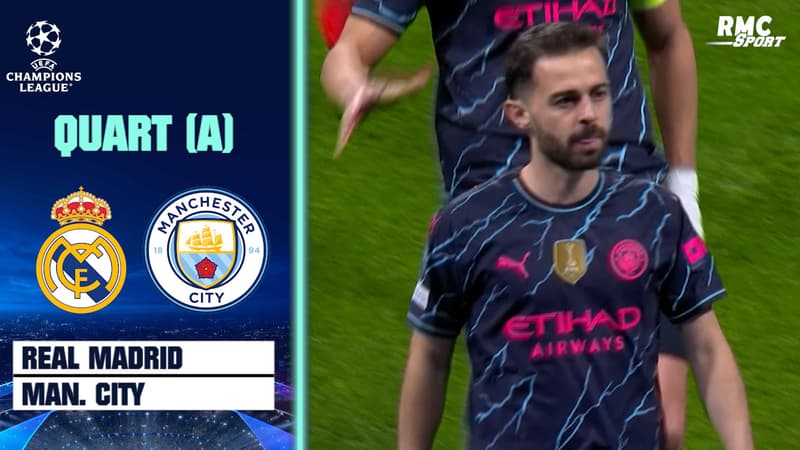 Real Madrid-Manchester City : Le coup-franc plein de malice de Bernardo Silva pour ouvrir le score (0-1)