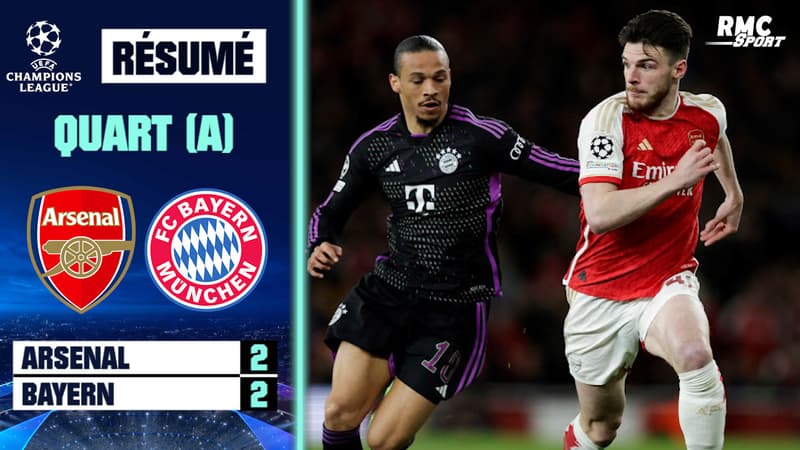 Résumé : Arsenal 2-2 Bayern Munich – Ligue des champions (quart de finale aller)