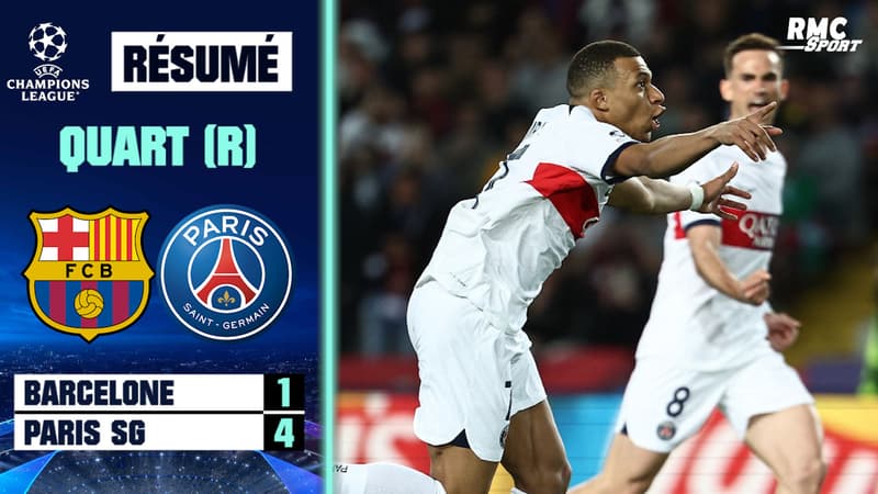 Résumé : Barcelone 1-4 Paris SG (Q) – Ligue des champions (quart de finale retour)