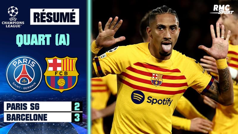 Résumé : Paris SG 2-3 Barcelone – Ligue des champions (quart de finale aller)