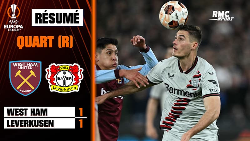 Résumé : West Ham 1-1 Leverkusen (Q) – Ligue Europa (quart de finale retour)