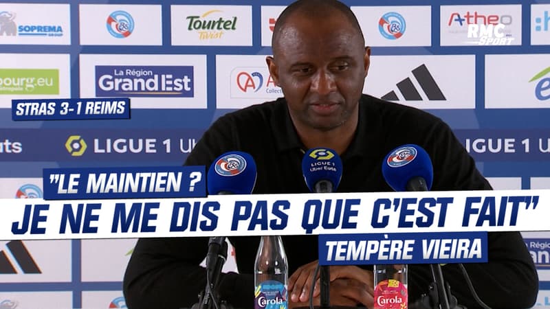 Strasbourg 3-1 Reims : “Le maintien ? Je ne me dis pas que c’est fait” tempère Vieira