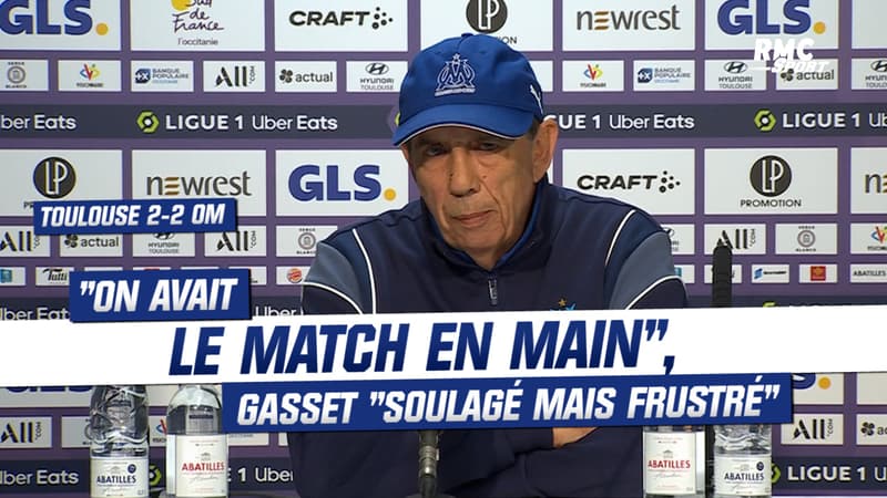 Toulouse 2-2 OM : “On avait le match en main”, Gasset “soulagé mais frustré”