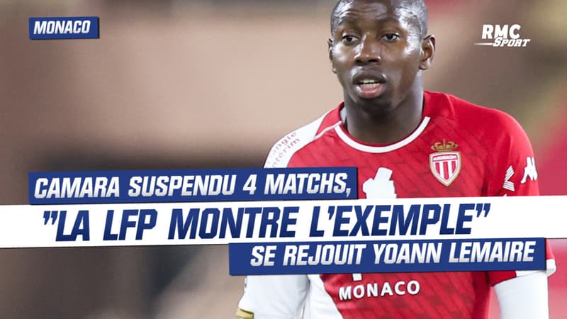AS Monaco : Camara suspendu 4 matchs, “la LFP montre l’exemple” se réjouit Yoann Lemaire