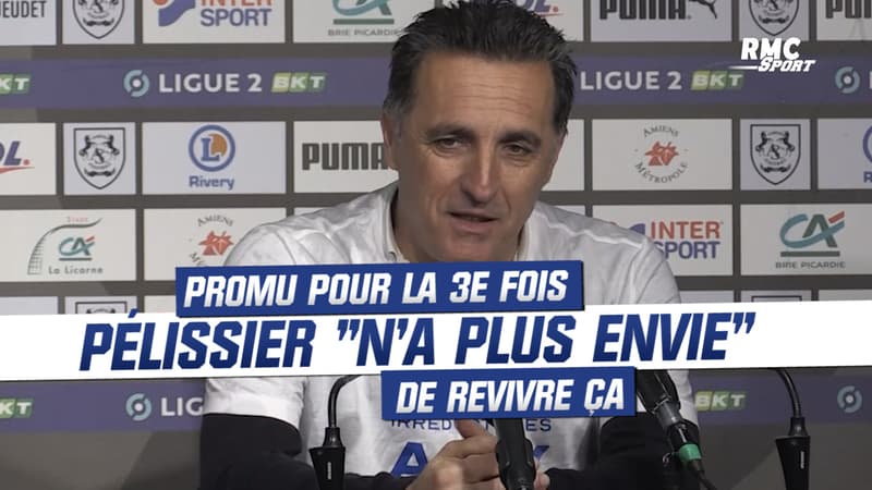 Auxerre : Promu pour la 3e fois de sa carrière en Ligue 1, Pélissier “n’a plus envie de faire une montée”