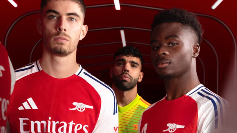 Premier League: les maillots d’Arsenal et de Manchester City pour 2024-2025 dévoilés