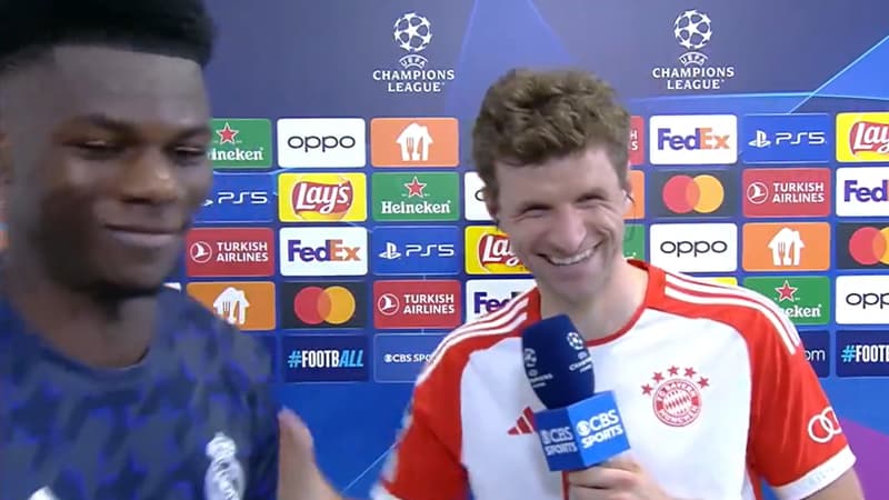 Bayern-Real: la séquence sympa entre Müller et Tchouaméni après le match