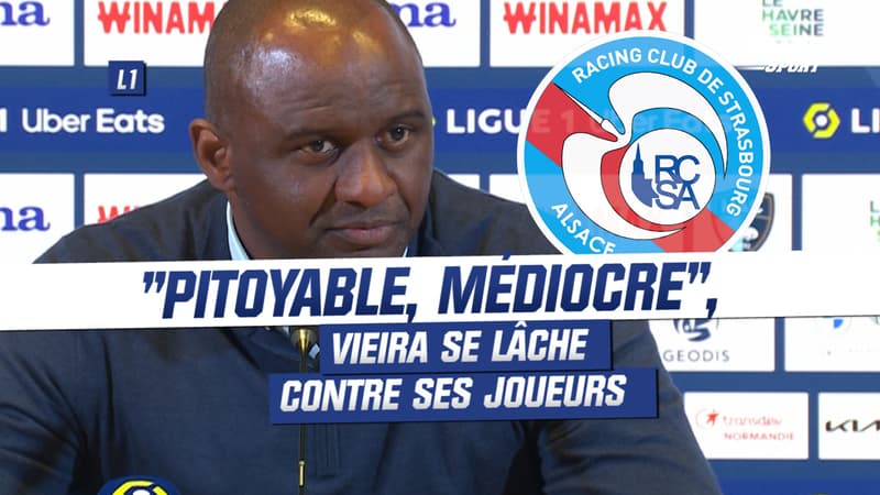 Le Havre 3-1 Strasbourg : “Un match pitoyable”, Vieira se lâche contre ses joueurs