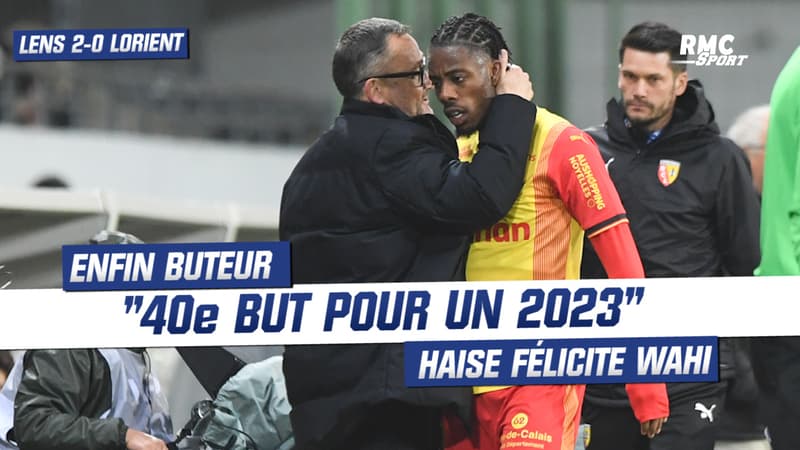 Lens 2-0 Lorient: “Le 40e but en L1 pour un gars né en 2003”, Haise satisfait de Wahi
