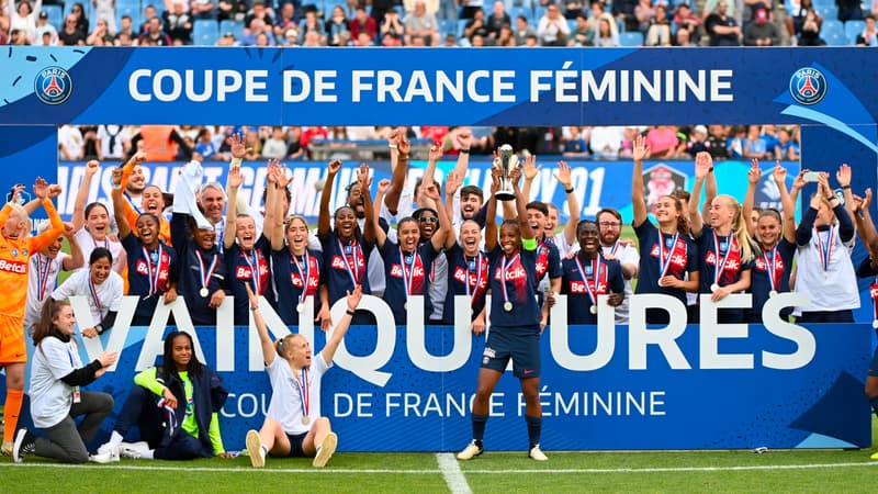 Coupe de France féminine: quatrième titre pour le PSG, qui l’emporte face à Fleury