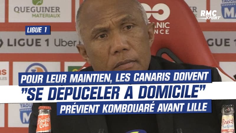 Ligue 1 :  Pour assurer son maintien, Nantes doit “se dépuceler à domicile” prévient Kombouaré avant Lille