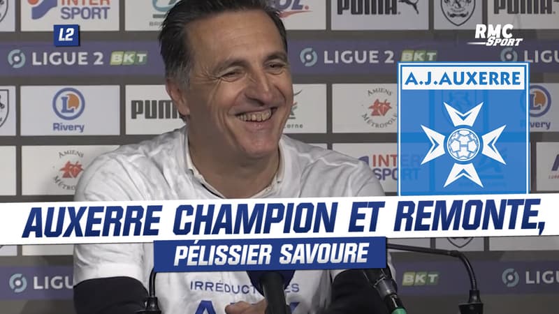 Ligue 2 : “Des souvenirs impérissables”, Pélissier savoure le titre de champion et la montée d’Auxerre