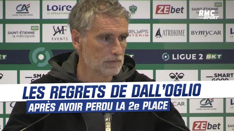 Ligue 2 / St-Etienne : Les regrets de Dall’Oglio après avoir perdu la 2e place