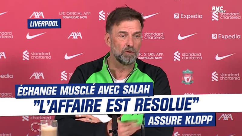 Liverpool : Après l’échange musclé avec Salah, “l’affaire est complètement résolue” affirme Klopp