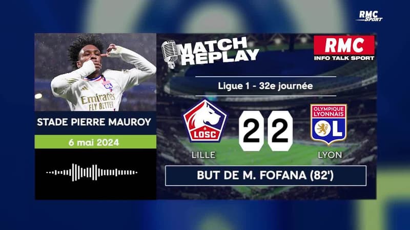 Losc 3-4 OL : Lyon s’impose au bout d’un match dingue, le goal replay RMC