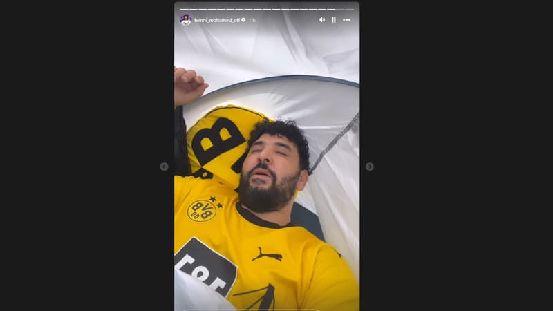 Le “cauchemar” de l’influenceur Mohamed Henni, qui a campé devant le stade pour supporter Dortmund contre le PSG