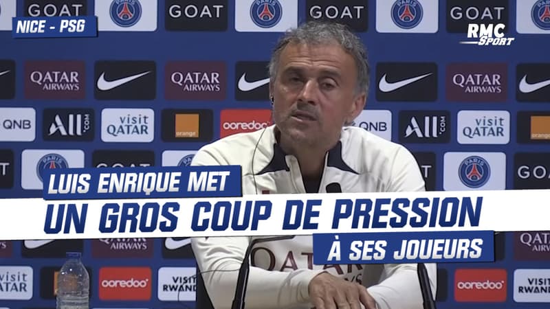 Nice-PSG : Luis Enrique met un gros coup de pression à ses joueurs