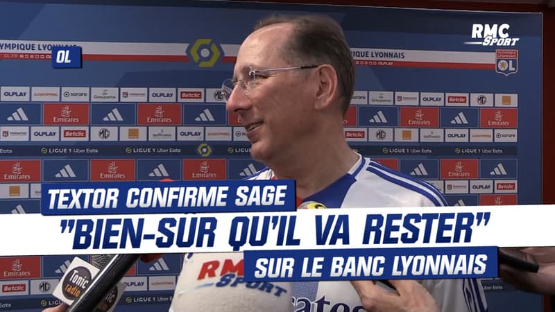 OL 2-1 Strasbourg : “Bien-sûr qu’il va rester”, Textor confirme Sage pour la saison prochaine