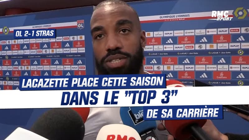 OL 2-1 Strasbourg : Lacazette place cette saison dans le “Top 3” de sa carrière