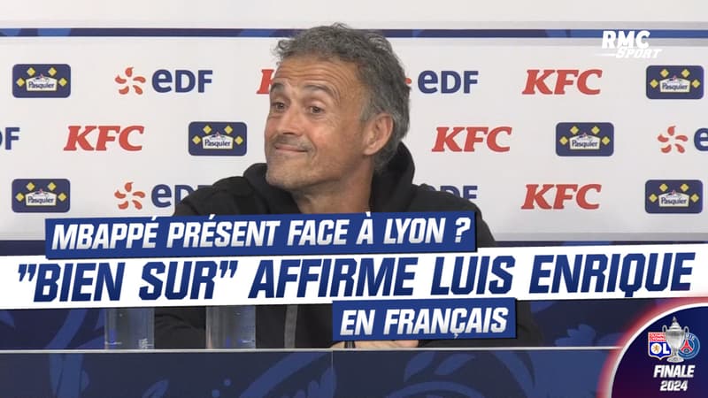 OL-PSG : Mbappé va-t-il jouer ? “Bien sûr” affirme Luis Enrique (en français)