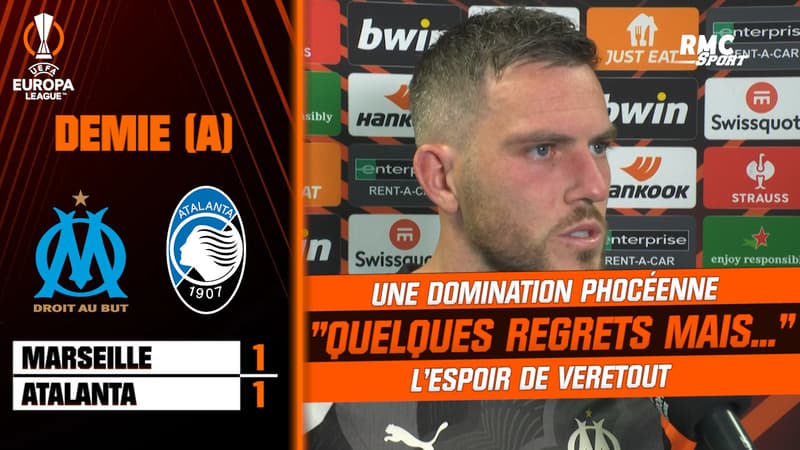 OM 1-1 Atalanta: “On les a regardés dans les yeux” positive Veretout