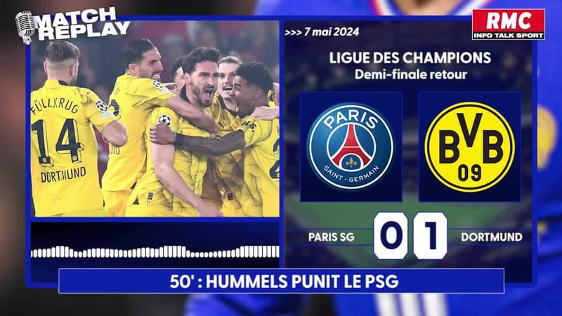 PSG 0-1 Dortmund : quatre poteaux et des regrets… le match replay de l’élimination parisienne