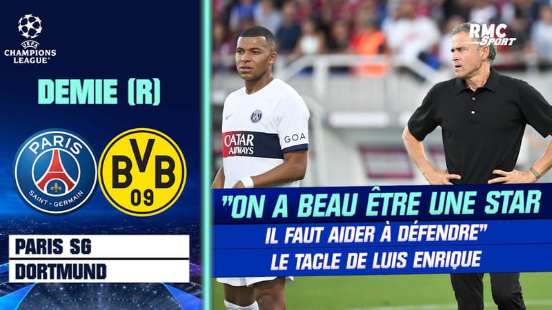PSG-Dortmund: “On peut être une star mondiale, on doit aider à défendre” vise Luis Enrique
