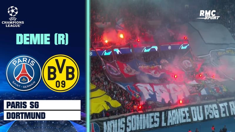 PSG-Dortmund : Tifo magnifique, fumigènes et ambiance de feu pour l’entrée des joueurs