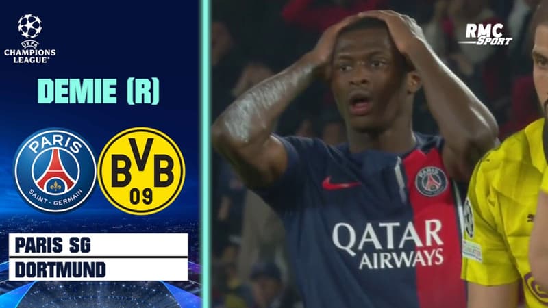 PSG-Dortmund : le poteau pour Mendes, tout proche d’égaliser (0-1)