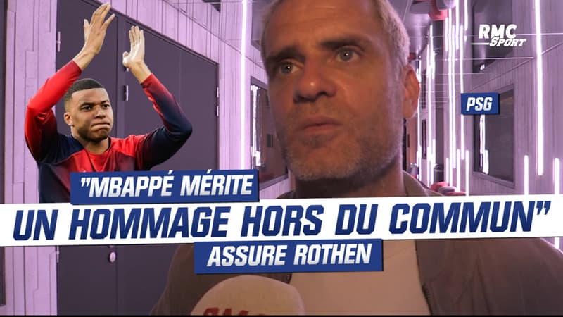 PSG : “Mbappé mérite un hommage hors du commun, c’est le plus grand joueur du club”, salue Rothen