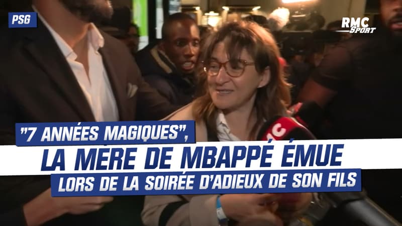 PSG : “Sept années magiques”, la mère de Mbappé émue lors de la soirée d’adieux de son fils