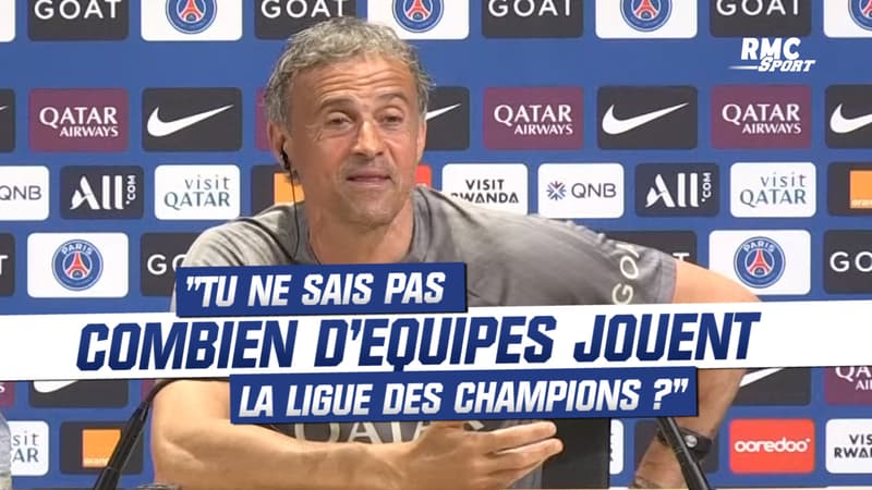 PSG : “Tu ne sais pas combien d’équipes jouent la Ligue des champions ?” Luis Enrique s’en prend à un journaliste