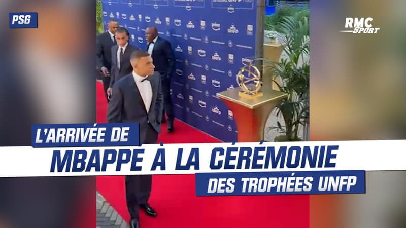 PSG : l’arrivée de Mbappé à la cérémonie des Trophées UNFP