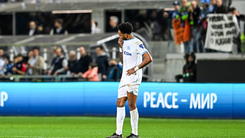 Atalanta-OM: les larmes d’Aubameyang au coup de sifflet final