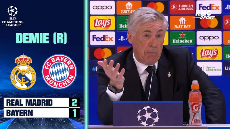 Real Madrid 2-1 Bayern Munich : Pour Ancelotti, “la dernière action est claire”