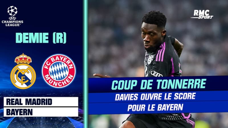 Real Madrid – Bayern Munich : Coup de tonnerre, Davies ouvre le score (0-1)