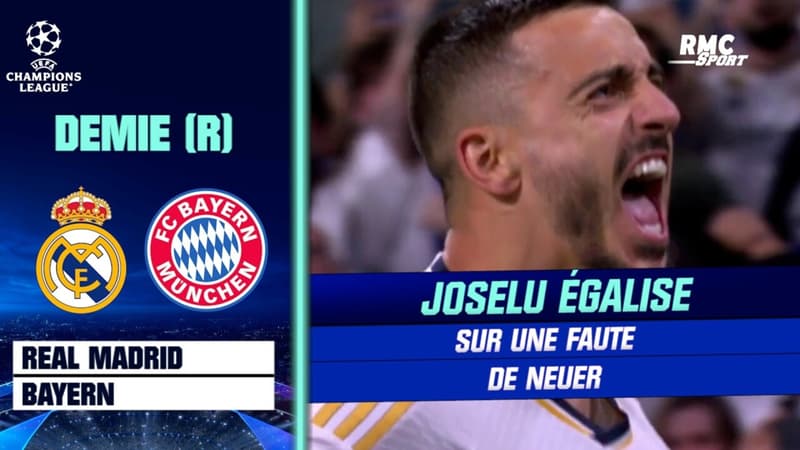 Real Madrid – Bayern Munich : Sur une faute de Neuer, Joselu égalise (1-1)