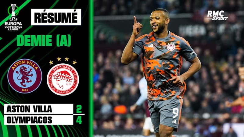 Résumé : Aston Villa 2-4 Olympiacos – Ligue Europa Conference (demi-finale aller)
