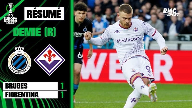Résumé : Bruges 1-1 Fiorentina (Q) – Conference League (demi-finale retour)