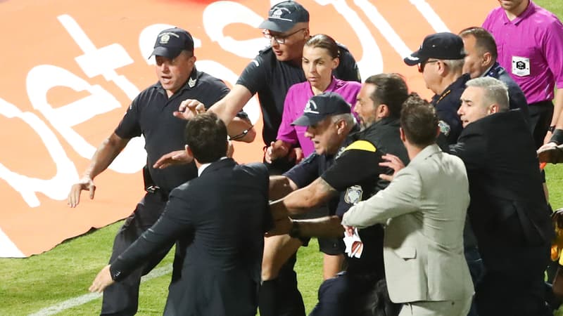 Grèce: les images hallucinantes de Stéphanie Frappart escortée par la police, après trois cartons rouges distribués en finale de Coupe