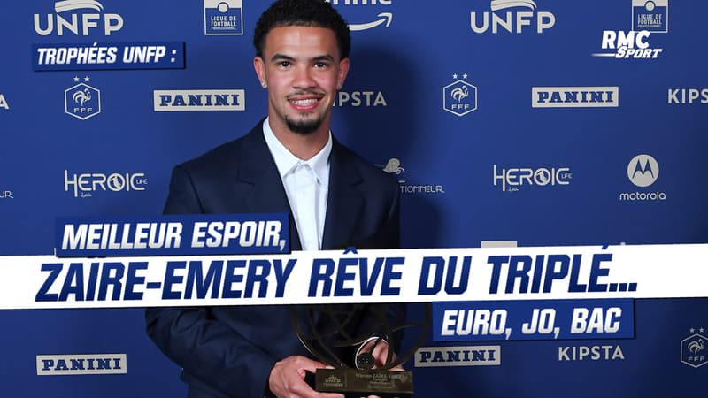 Trophées UNFP : Meilleur espoir, Warren Zaïre-Emery rêve du triplé… Euro, JO, Bac