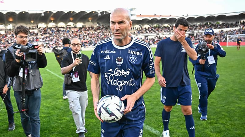Les images du grand retour de Zidane à Bordeaux, avec une passe décisive pour Pauleta