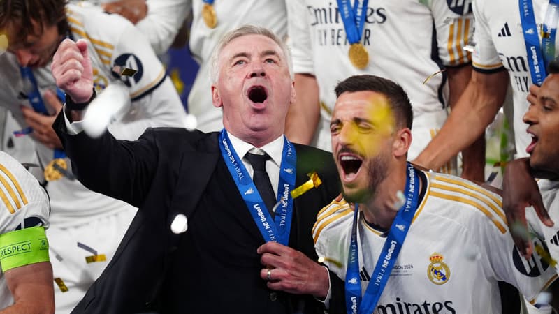 Dortmund-Real Madrid: la danse déchaînée d’Ancelotti avec ses joueurs pour fêter la victoire