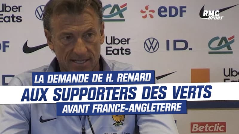 France-Angleterre : la demande de H. Renard aux supporters de Saint-Étienne